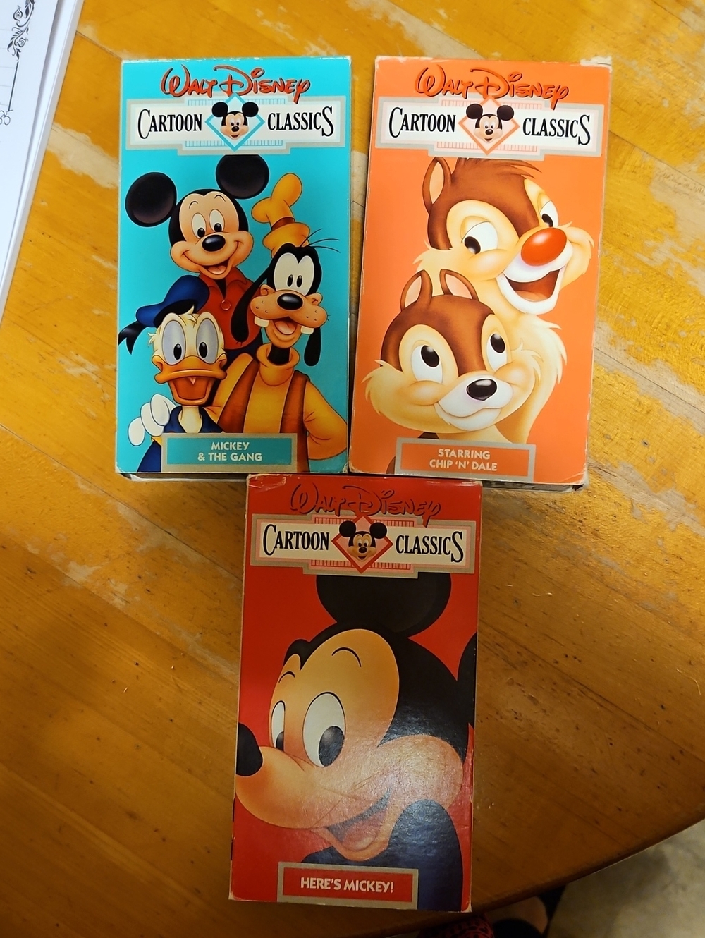 Disney Cartoon Classics VHS Movies